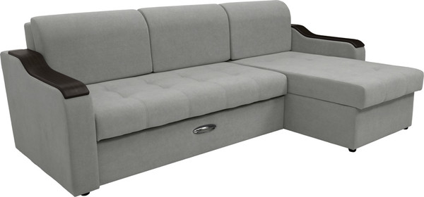 Диван угловой Сириус Лидер-3 с оттоманкой ППУ 260x165 - фото