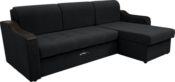 Диван угловой Сириус Лидер-3 с оттоманкой ППУ 260x165 - фото