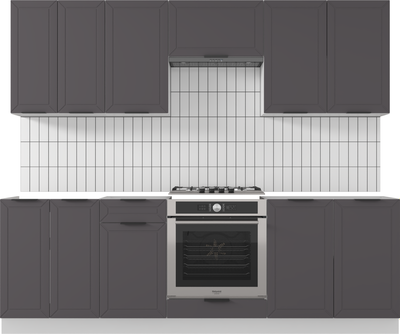 Кухонный гарнитур Mio Tesoro Корнелия Ода-плюс 2.4 без столешницы - фото