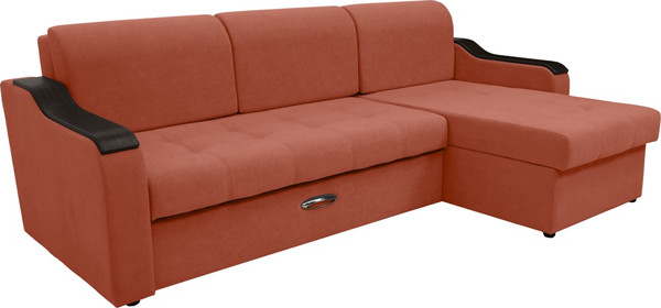 Диван угловой Сириус Лидер-3 с оттоманкой ППУ 260x165 - фото