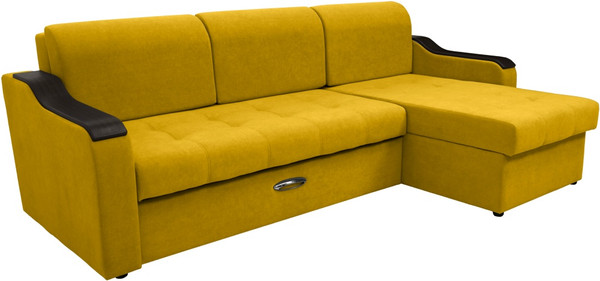 Диван угловой Сириус Лидер-3 с оттоманкой ППУ 260x165 - фото