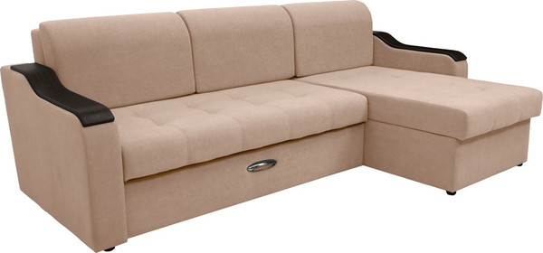 Диван угловой Сириус Лидер-3 с оттоманкой ППУ 260x165 - фото