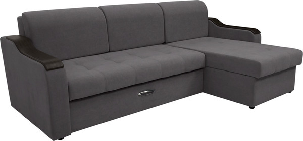 Диван угловой Сириус Лидер-3 с оттоманкой НПБ 260x165 - фото