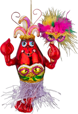 Елочная игрушка Erich Krause Decor. Лобстер на карнавале / 62376 - фото