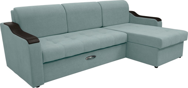 Диван угловой Сириус Лидер-3 с оттоманкой НПБ 260x165 - фото