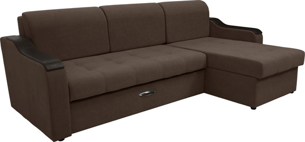 Диван угловой Сириус Лидер-3 с оттоманкой НПБ 260x165 - фото