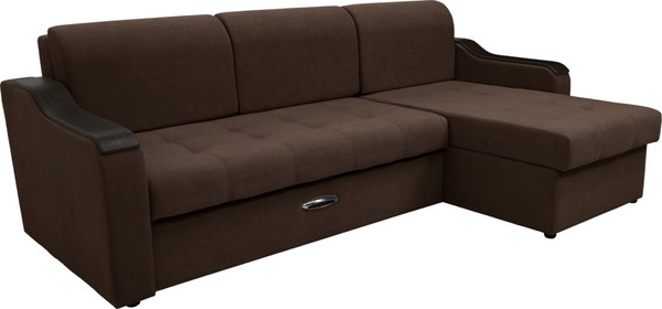 Диван угловой Сириус Лидер-3 с оттоманкой НПБ 260x165 - фото