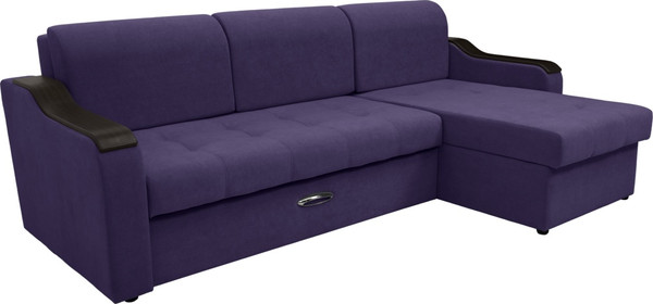 Диван угловой Сириус Лидер-3 с оттоманкой НПБ 260x165 - фото