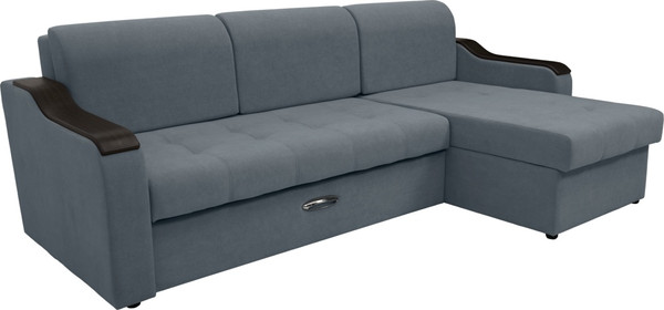 Диван угловой Сириус Лидер-3 с оттоманкой НПБ 260x165 - фото