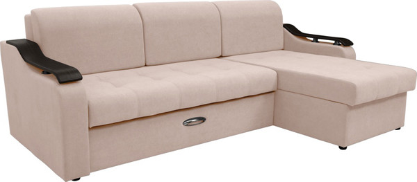 Диван угловой Сириус Лидер-4 с оттоманкой ППУ 260x165 - фото