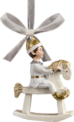 Елочная игрушка Erich Krause Decor. Эльф на лошадке / 62314 - фото