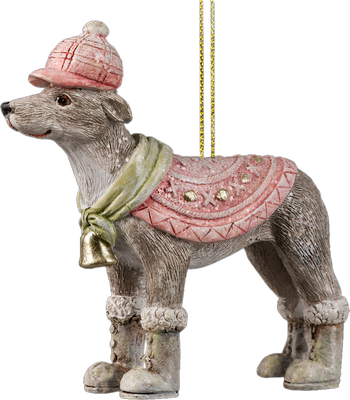 Елочная игрушка Erich Krause Decor. Собака в кепи / 62466 - фото