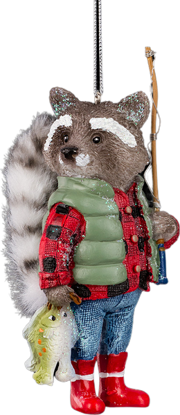 Елочная игрушка Erich Krause Decor. Енот-рыбак / 59322 - фото