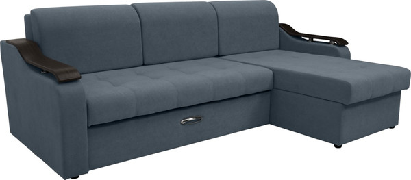 Диван угловой Сириус Лидер-4 с оттоманкой ППУ 260x165 - фото