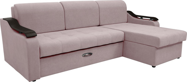 Диван угловой Сириус Лидер-4 с оттоманкой ППУ 260x165 - фото