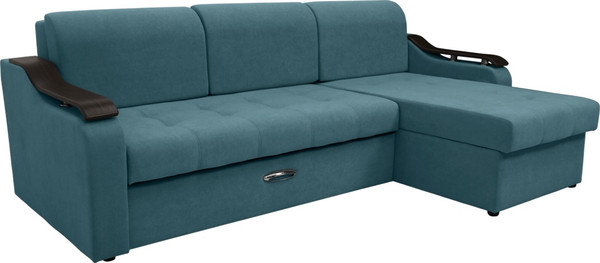 Диван угловой Сириус Лидер-4 с оттоманкой ППУ 260x165 - фото