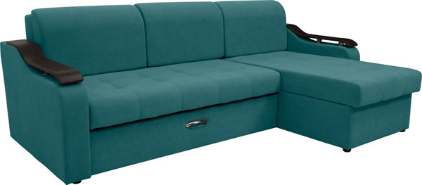 Диван угловой Сириус Лидер-4 с оттоманкой ППУ 260x165 - фото