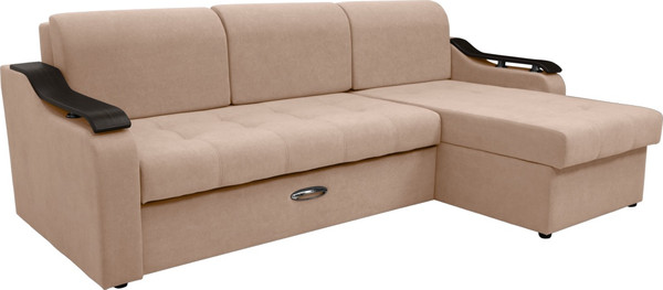 Диван угловой Сириус Лидер-4 с оттоманкой ППУ 260x165 - фото