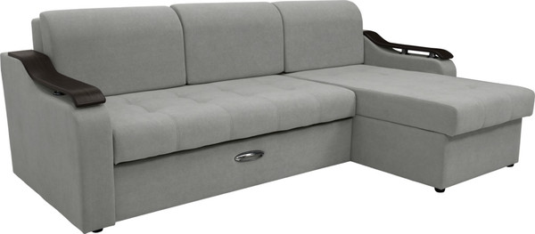 Диван угловой Сириус Лидер-4 с оттоманкой НПБ 260x165 - фото