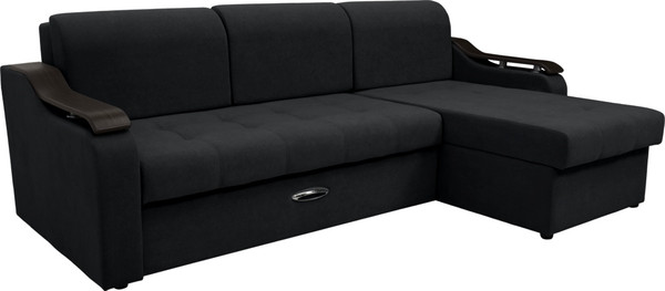 Диван угловой Сириус Лидер-4 с оттоманкой НПБ 260x165 - фото