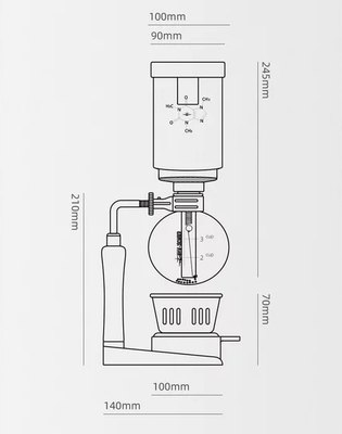 Сифонная кофеварка MHW-3BOMBER S5908