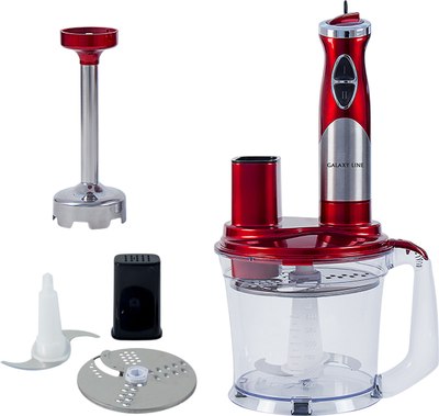 Блендер погружной Galaxy GL 2106 (красный/серебристый) - фото