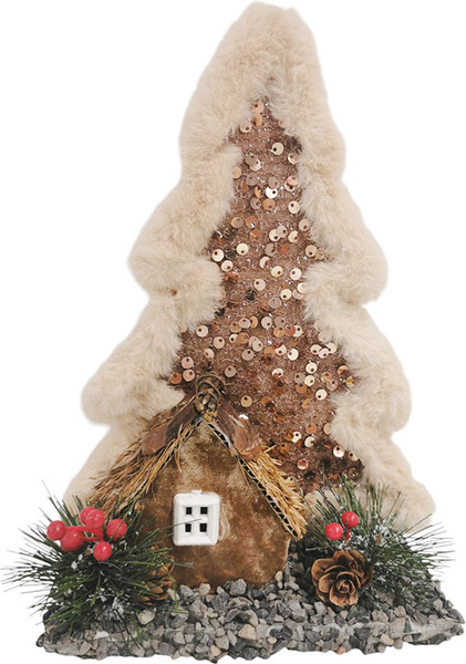 Елка декоративная MONAMI Елочка с домиком 13D-157 - фото