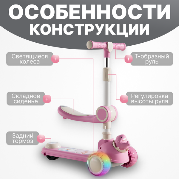 Самокат детский Ricos Wave JSCW108