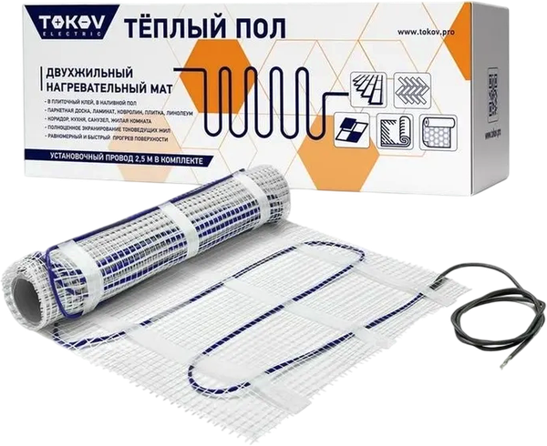 Теплый пол электрический Tokov Electric TKE-MAT150-600-4 - фото