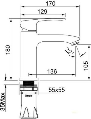 Смеситель Raglo Raglo R01.10.09