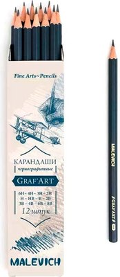 Набор простых карандашей Малевичъ GrafArt / 197905