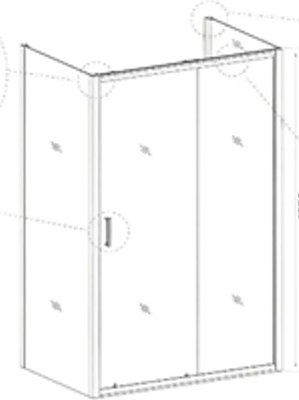 Душевой уголок PELICAN FP020150+BP2090+BP2090