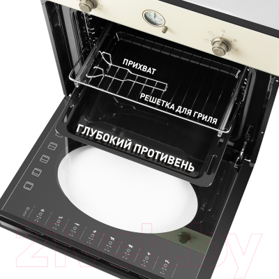 Электрический духовой шкаф Maunfeld EOEFG.566RIB.RT