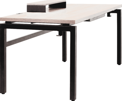 Компьютерный стол Millwood Будапешт 180x80x88.9 с ящиком (дуб белый Craft/металл черный) - фото