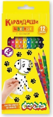 Набор цветных карандашей Каляка-Маляка Лапки КДМКМ12 - фото