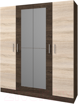 Шкаф Горизонт Мебель Лайн/Леси 4х ств. - фото