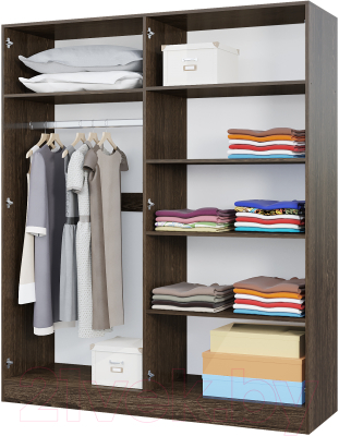 Шкаф Горизонт Мебель Лайн/Леси 4х ств.