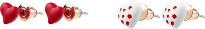 Комплект сережек Meshu Hearts / MS_60698 - фото