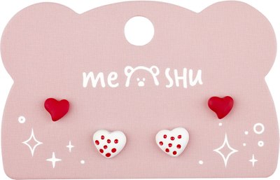 Комплект сережек Meshu Hearts / MS_60698