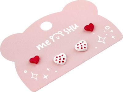Комплект сережек Meshu Hearts / MS_60698