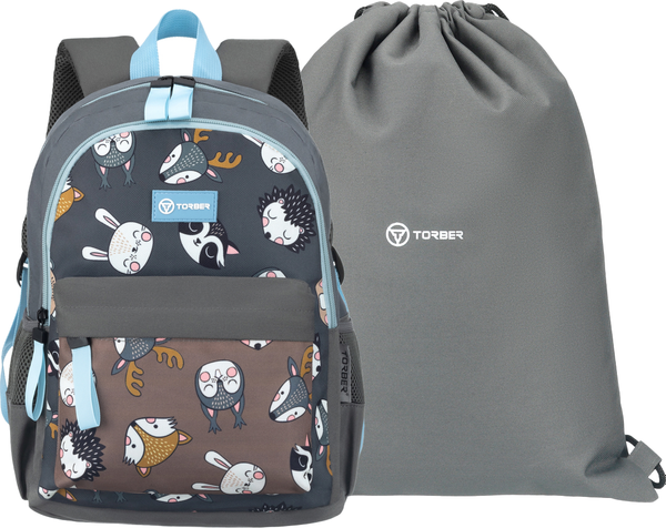 Школьный рюкзак Torber Class X Mini / T1801-24-BR - фото