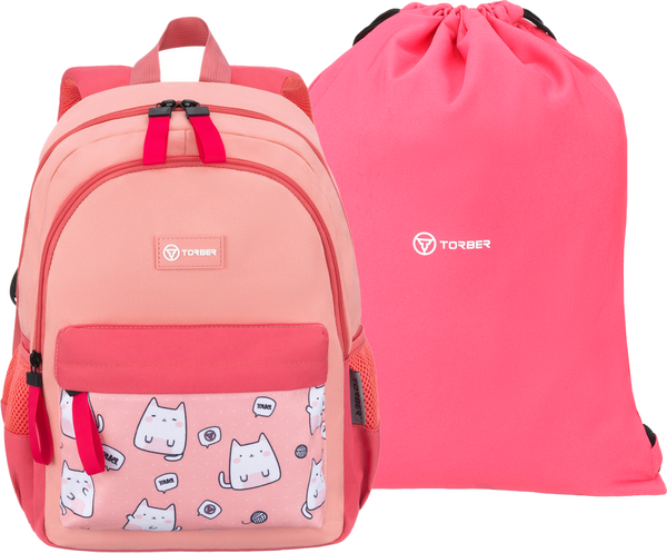 Школьный рюкзак Torber Class X Mini / T1801-24-P - фото