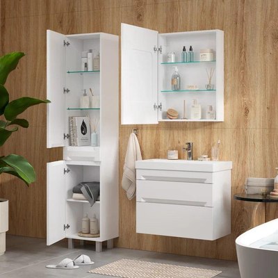 Шкаф-пенал для ванной EQUIL Corner 40