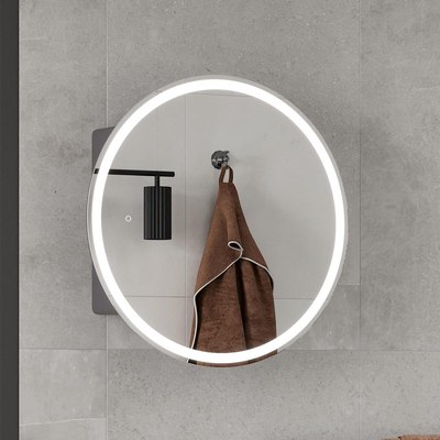 Шкаф с зеркалом для ванной EQUIL Smile LED D600