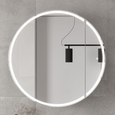 Шкаф с зеркалом для ванной EQUIL Smile LED D800