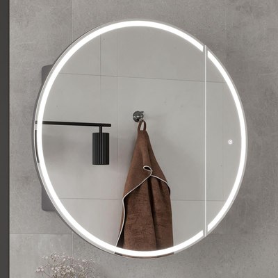 Шкаф с зеркалом для ванной EQUIL Smile LED D800