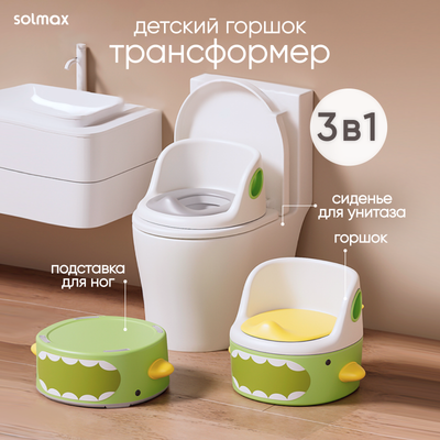 Детский горшок Solmax&Kids Акула / SM99506