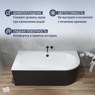 Ванна акриловая Lauter Bliss 160х75 L / 21201061L