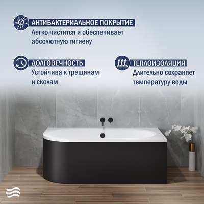 Ванна акриловая Lauter Bliss 180х80 L / 21201081L