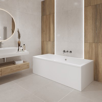 Ванна акриловая Lauter Oasis 170х75 / 21203070 (с ножками)